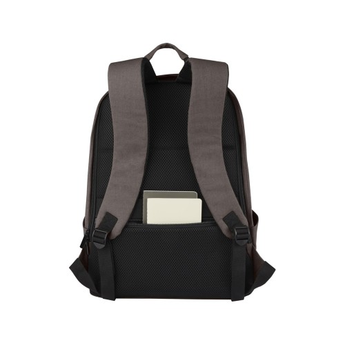 Рюкзак для ноутбука 15,6 дюймов с защитой от кражи Joey объемом 18 л из брезента, переработанного по стандарту GRS, серый