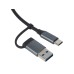 USB-хаб Link с коннектором 2-в-1 USB-C и USB-A, 2.0/3.0, серый
