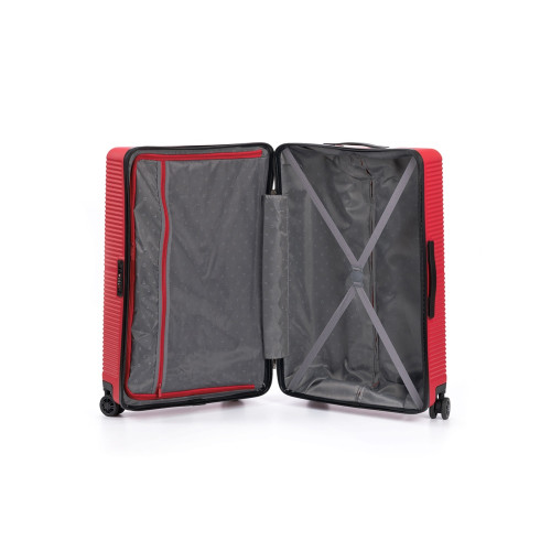 Чемодан TORBER ЭЛЬТОН, красный, ABS-пластик, 47 х 29 х 78 см, 96 л