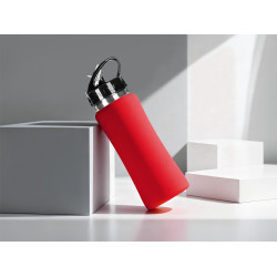 Бутылка для воды Bottle C1, сталь, soft touch, 600 мл, красный