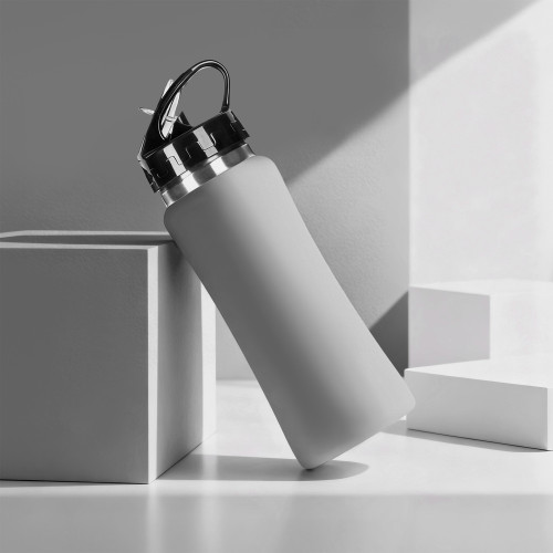 Бутылка для воды Bottle C1, сталь, soft touch, 600 мл, серый Бутылка для воды Bottle C1, сталь, soft touch, 600 мл, серый