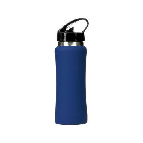 Бутылка для воды Bottle C1, сталь, soft touch, 600 мл, темно-синий