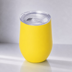 Термокружка Vacuum mug C1, soft touch, 370мл, желтый