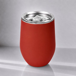 Термокружка Vacuum mug C1, soft touch, 370мл, красный