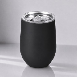 Термокружка Vacuum mug C1, soft touch, 370мл, черный