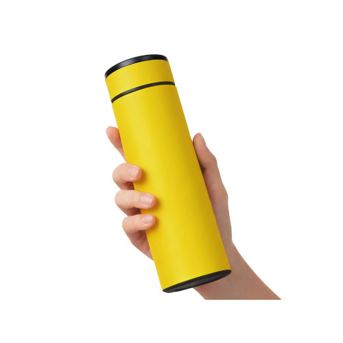 Вакуумный термос Vacuum Flask C1, soft touch, 420мл, желтый