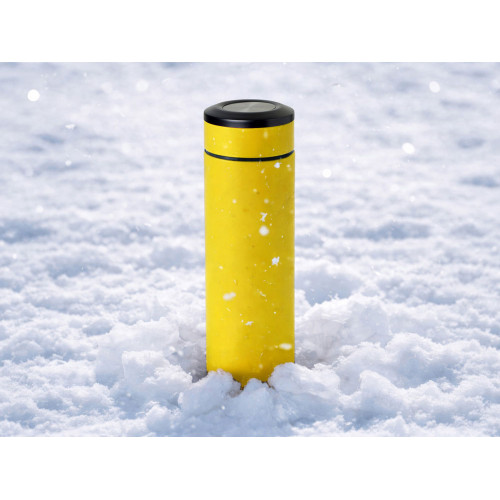 Вакуумный термос Vacuum Flask C1, soft touch, 420мл, желтый