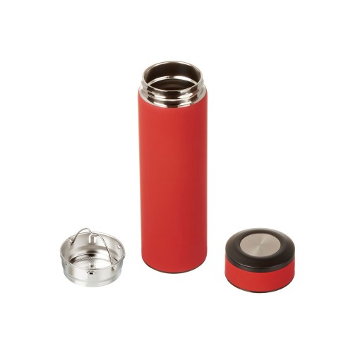 Вакуумный термос Vacuum Flask C1, soft touch, 420мл, красный