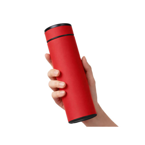 Вакуумный термос Vacuum Flask C1, soft touch, 420мл, красный