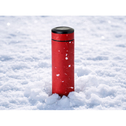 Вакуумный термос Vacuum Flask C1, soft touch, 420мл, красный