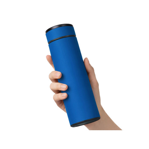 Вакуумный термос Vacuum Flask C1, soft touch, 420мл, синий