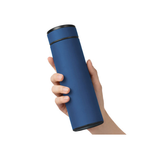 Вакуумный термос Vacuum Flask C1, soft touch, 420мл, темно-синий Вакуумный термос Vacuum Flask C1, soft touch, 420мл, темно-синий