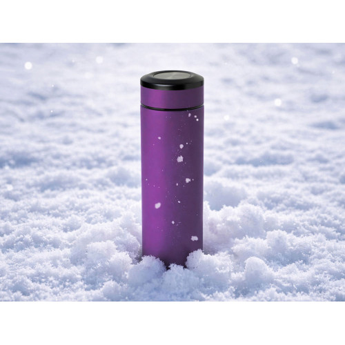 Вакуумный термос Vacuum Flask C1, soft touch, 420мл, фиолетовый
