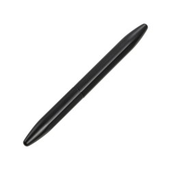 Металлическая ручка-роллер Bullet с серебристым зеркальным слоем, матовый черный