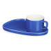 Чайная пара Brighton : блюдце овальное, чашка, коробка, синий