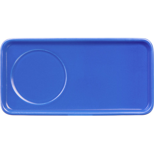 Чайная пара Bristol: блюдце прямоугольное, чашка, коробка, синий