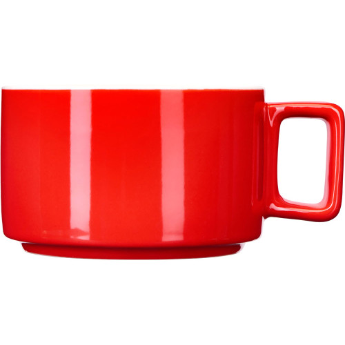 Набор чашка с бамбуковым блюдцем Sheffield, красный