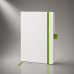 Блокнот ColorNote White, твердая обложка A5, 80 листов, белый и зеленое яблоко