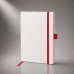 Блокнот ColorNote White, твердая обложка A5, 80 листов, белый с красным Блокнот ColorNote White, твердая обложка A5, 80 листов, белый с красным