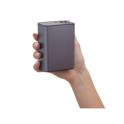 Внешний аккумулятор для ноутбуков EpIQ, 100 Вт, 30000 mAh, темно-серый