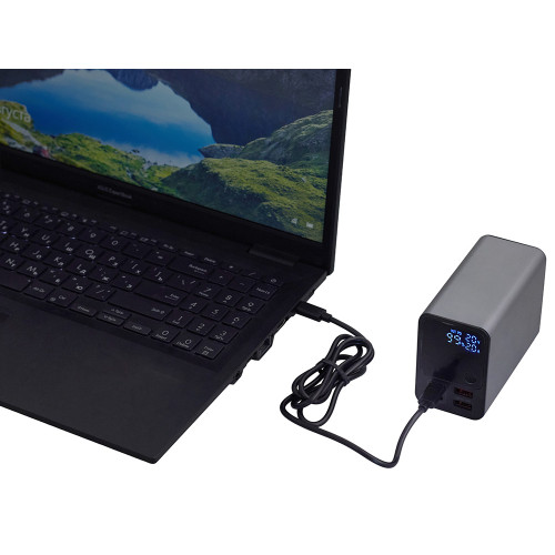 Внешний аккумулятор для ноутбуков EpIQ, 100 Вт, 30000 mAh, темно-серый
