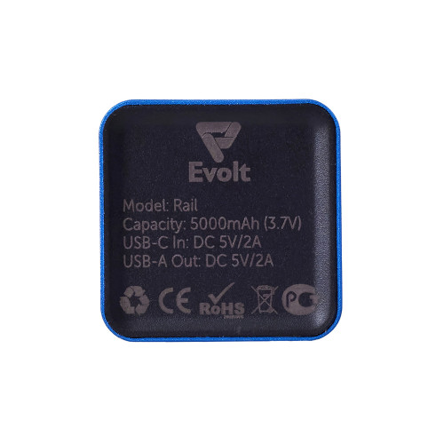 Внешний аккумулятор Rail, 5000 mAh, синий