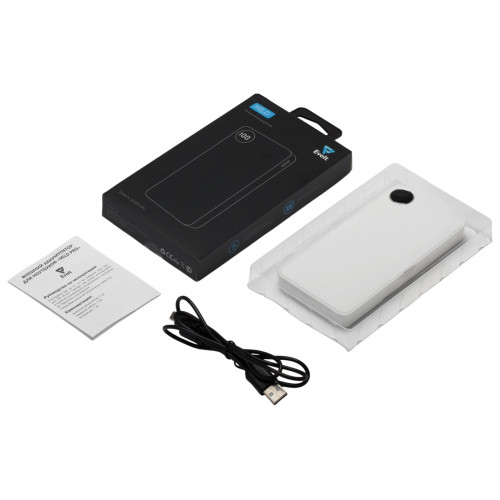 Внешний аккумулятор с дисплеем Mild, 10 000 mAh, белый
