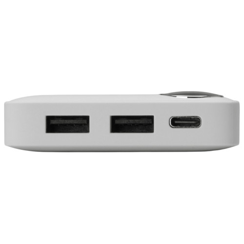 Внешний аккумулятор с дисплеем Mild, 10 000 mAh, белый