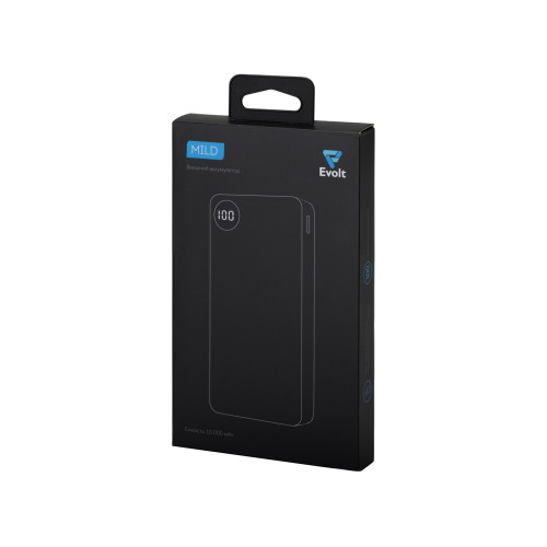 Внешний аккумулятор с дисплеем Mild, 10 000 mAh, красный