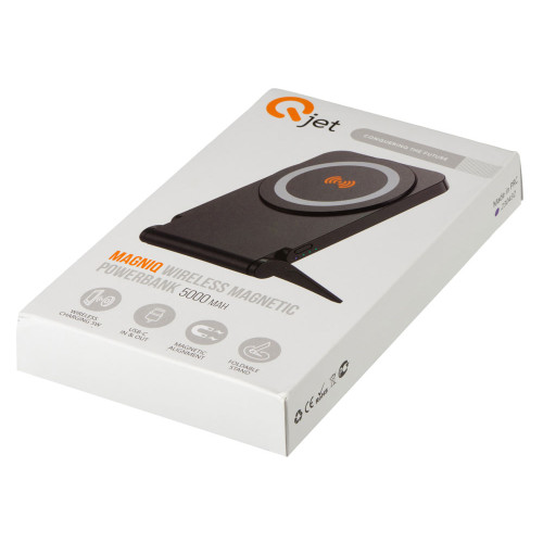 Внешний магнитный аккумулятор MagnIQ, черный, 5000 mAh