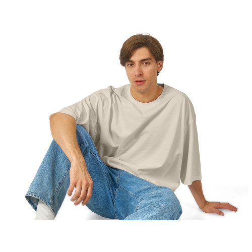 Футболка Berlin к/р оверсайз, 100% хлопок, 180гр, бежевый Футболка Berlin к/р оверсайз, 100% хлопок, 180гр, бежевый