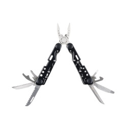 Мультитул Stinger, 105x40 мм, 13 функций, сталь, чёрно-серебристый, в комплекте нейлоновый чехол