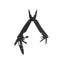 Мультитул Stinger, 100x40 мм, 11 функций, сталь, чёрный, в комплекте нейлоновый чехол