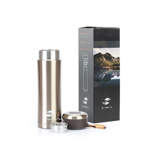Термокружка Stinger, 0,42 л, сталь/пластик, золотой глянцевый, 7,5 х 6,9 х 22,2 см Термокружка Stinger, 0,42 л, сталь/пластик, золотой глянцевый, 7,5 х 6,9 х 22,2 см
