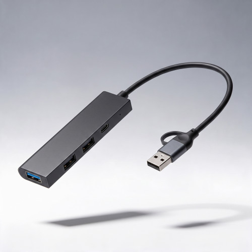 USB-концентратор Command, серый USB-концентратор Command, серый