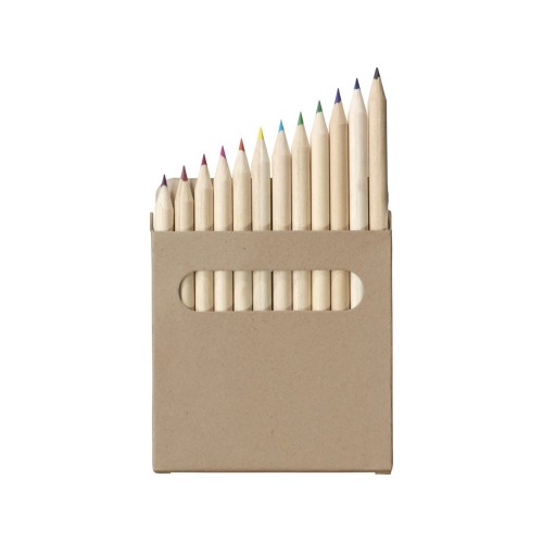 Набор карандашей для раскрашивания Artemaa с 12 предметами, натуральный