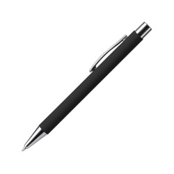 Ручка металлическая шариковая DOVER с покрытием софт-тач, черный