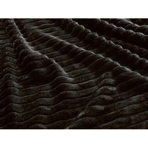 Плед Wave флисовый, черный