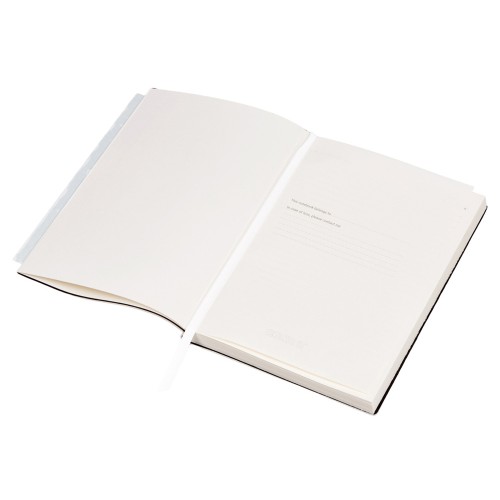 Бизнес-блокнот C1 софт-тач, гибкая обложка, 128 листов, белый