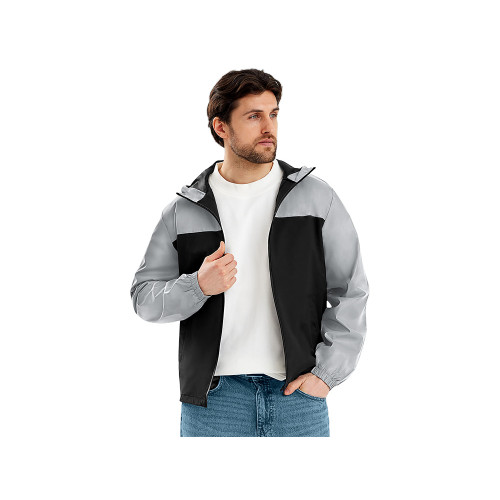 Ветровка светоотражающая Рефлектор гибрид, светоотражающий/черный Ветровка светоотражающая Рефлектор гибрид, светоотражающий/черный