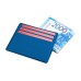 Картхолдер для денег и шести пластиковых карт Favor, синий
