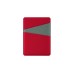 Картхолдер на 3 карты типа бейджа Favor, красный/серый