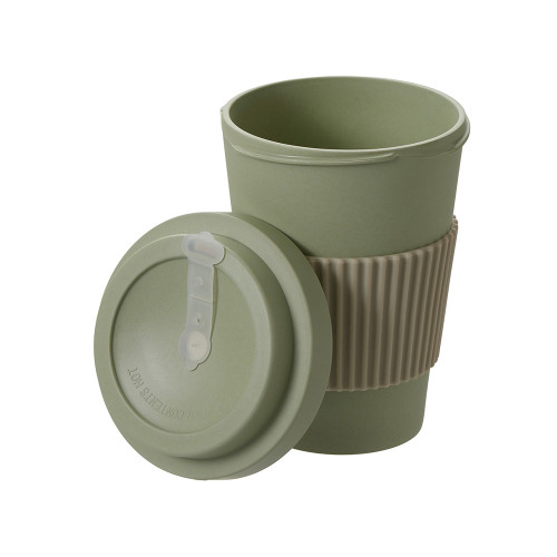 Термокружка Muffin из натуральных волокон, оливковый Термокружка Muffin из натуральных волокон, оливковый