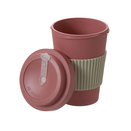 Термокружка Muffin из натуральных волокон, пыльно-розовый