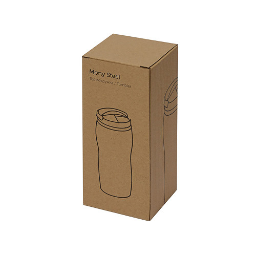 Термокружка Mony Steel 350 мл, soft touch, бежевый