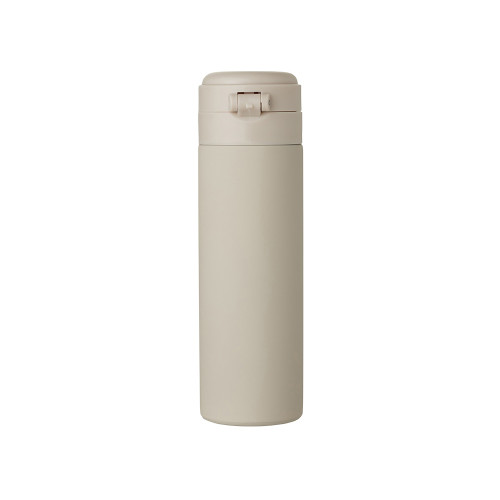 Вакуумная термокружка Waterline c кнопкой Guard, 400 мл, тубус, бежевый Вакуумная термокружка Waterline c кнопкой Guard, 400 мл, тубус, бежевый