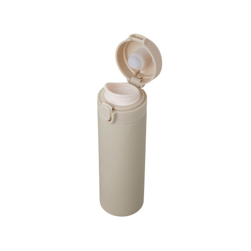 Вакуумная термокружка Waterline c кнопкой Guard, 400 мл, тубус, бежевый Вакуумная термокружка Waterline c кнопкой Guard, 400 мл, тубус, бежевый