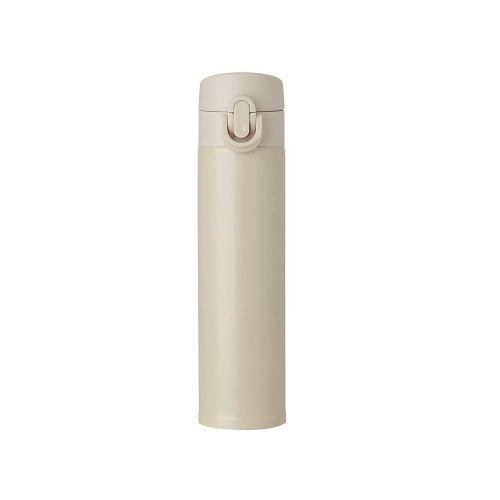 Вакуумная герметичная термокружка Inter, бежевый, нерж. сталь Вакуумная герметичная термокружка Inter, бежевый, нерж. сталь