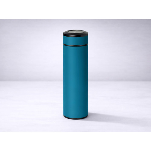 Термос Confident с покрытием soft-touch 420мл, индиго