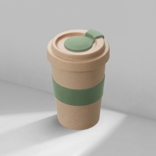 Стакан из пшеничного волокна Flava, olive